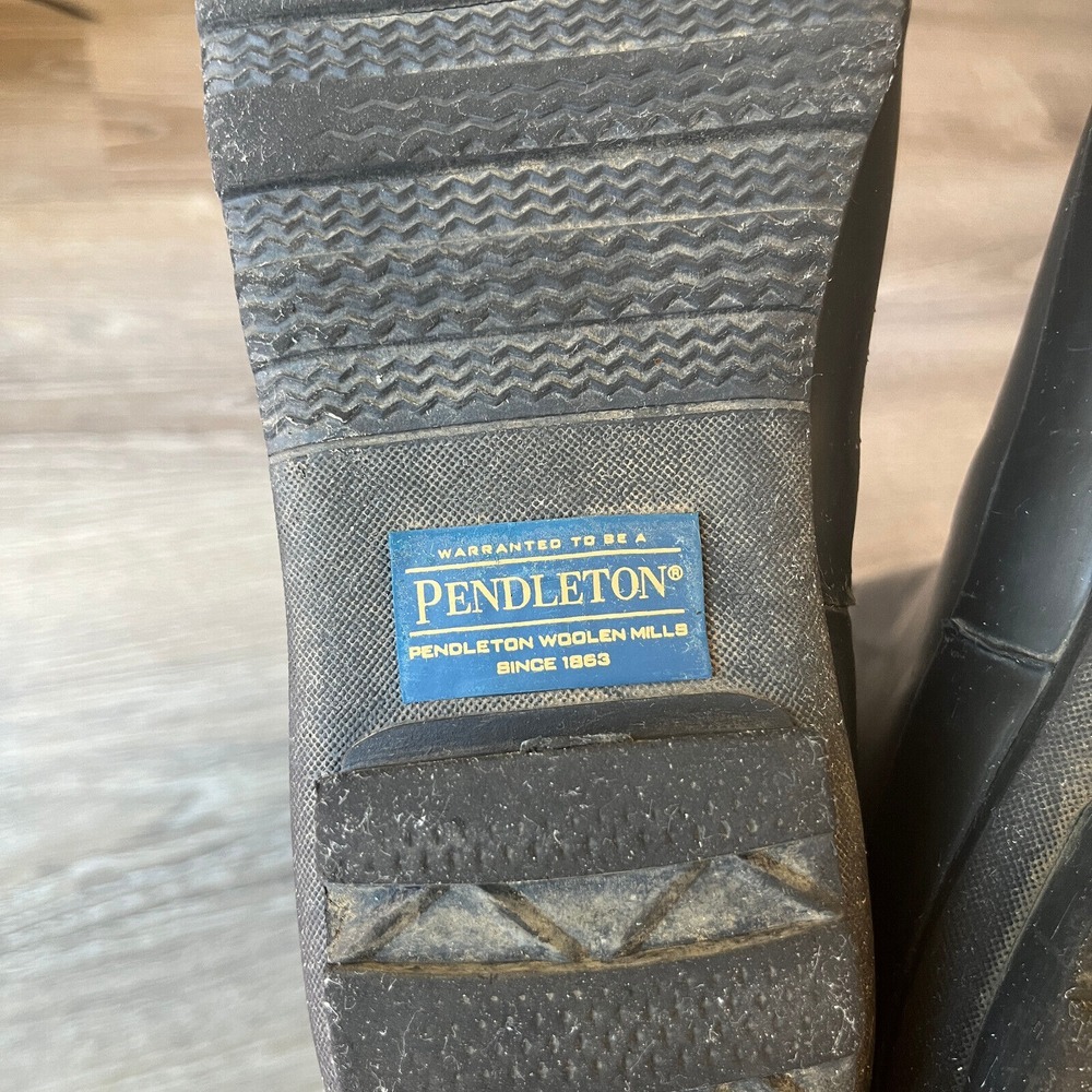 Pendleton Classic Tall Slip-Resistant Rain Boots Matte Black Gray Womens 7 EU 38 - Picture 13 of 13